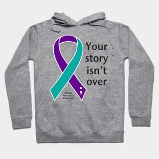 Suicide prevention: your story, black type Hoodie